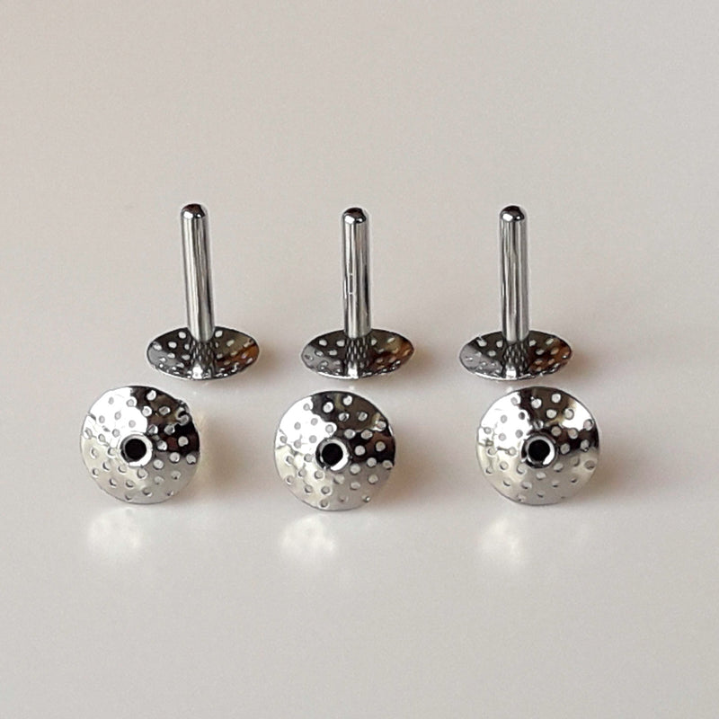 Stainless Steel Moxa Caps (10 Caps)