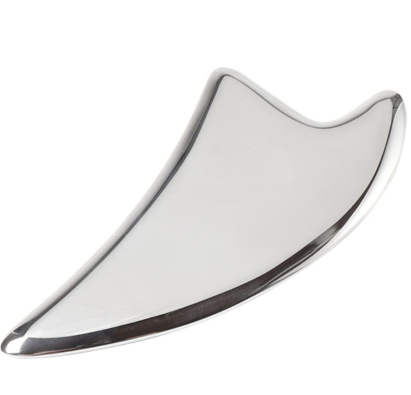 Stainless Steel Guasha (Horn Shape, 15 cm)