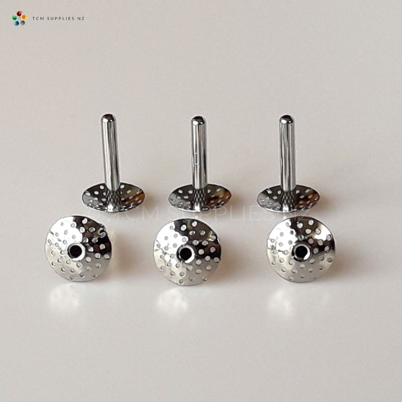 Stainless Steel Moxa Caps (10 Caps)