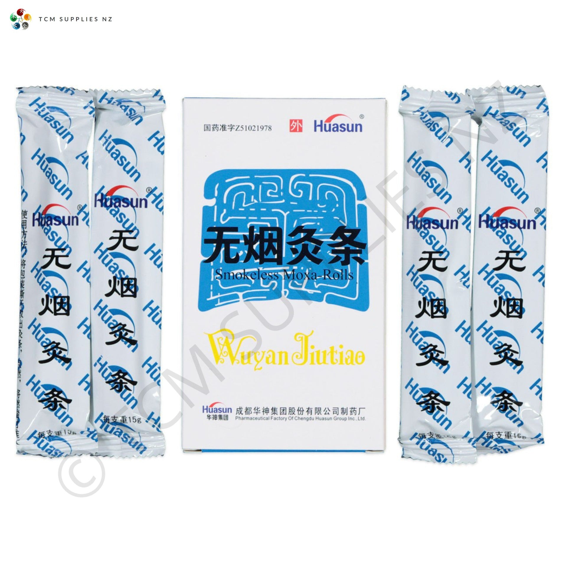 Huasun Smokeless Moxa (5 Rolls)