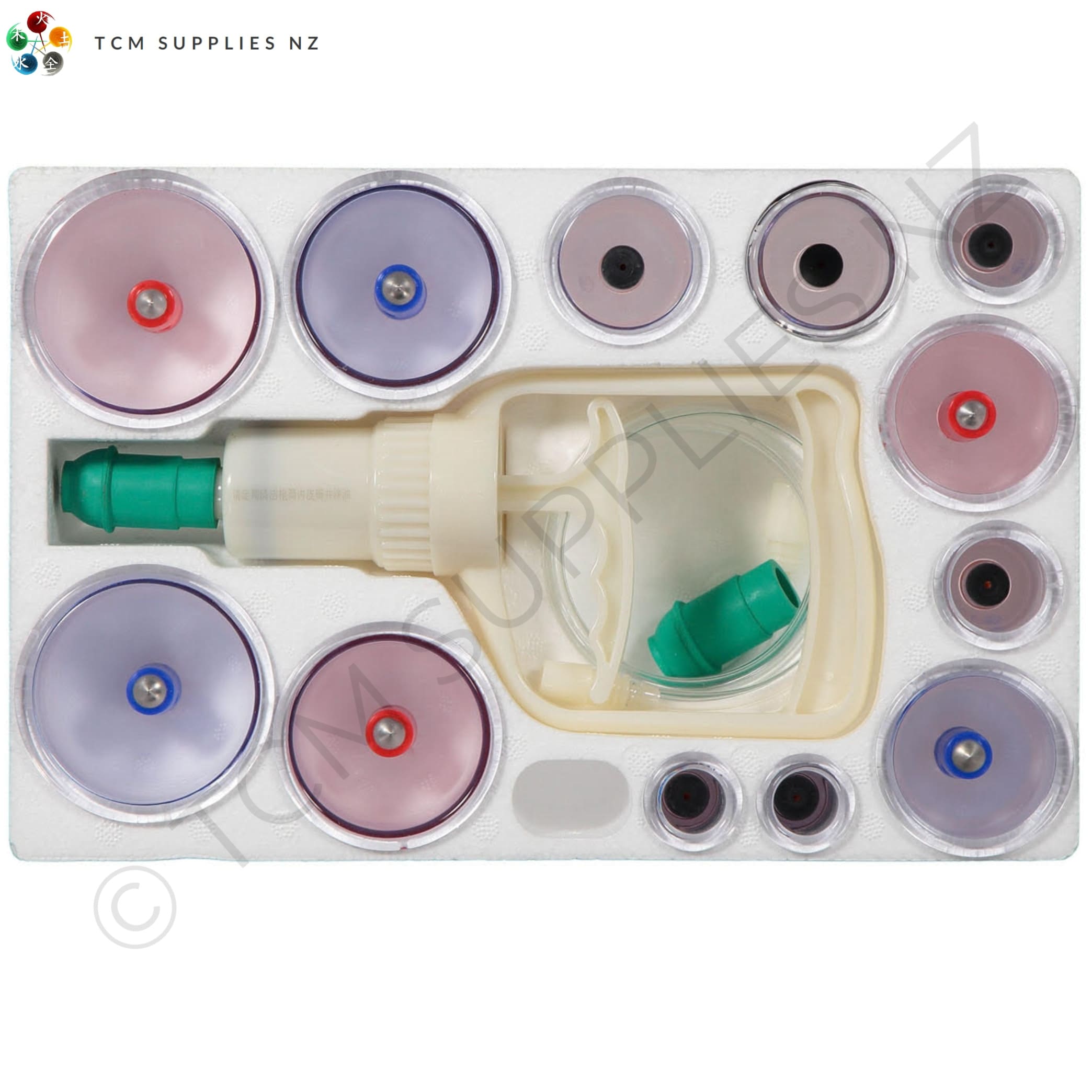 KangZhu Vacuum Cupping Set (12 Cups) Cups | TCM Supplies NZ 