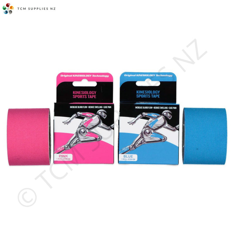 Premium Kinesiology Tape - Pink & Blue - TCM Supplies NZ