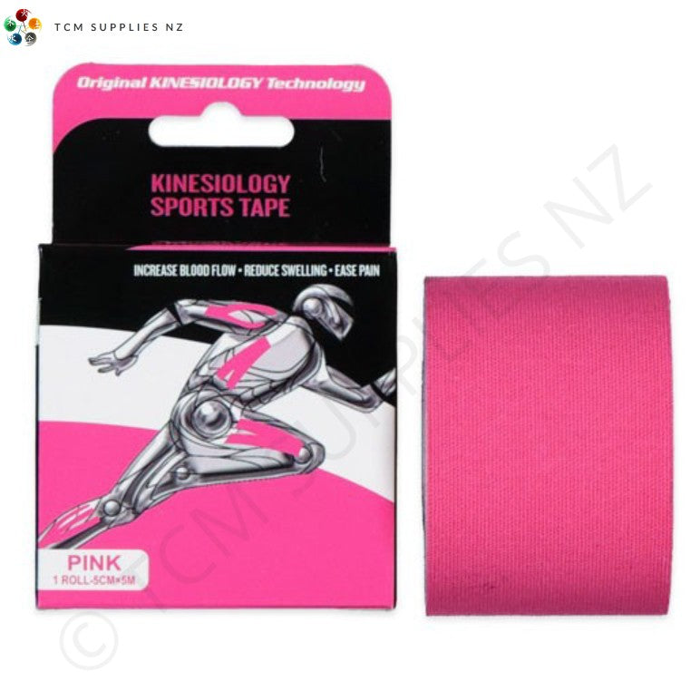 Premium Kinesiology Tape Pink TCM Supplies NZ