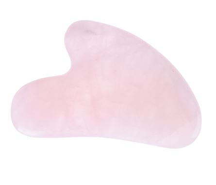 Rose Quartz Guasha (Heart Shape, 8 cm)
