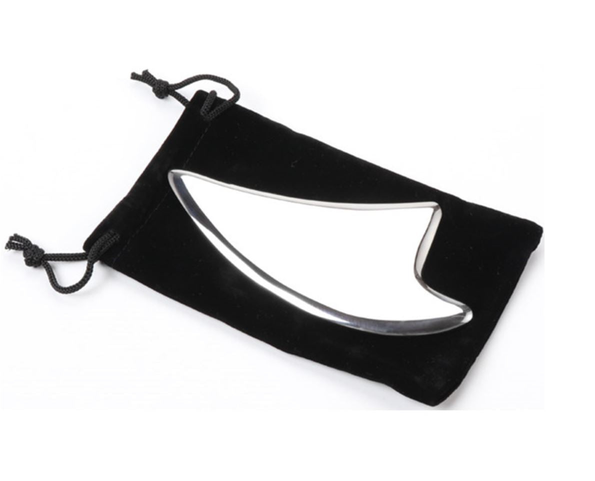 Stainless Steel Guasha (Horn Shape, 13.5 cm)