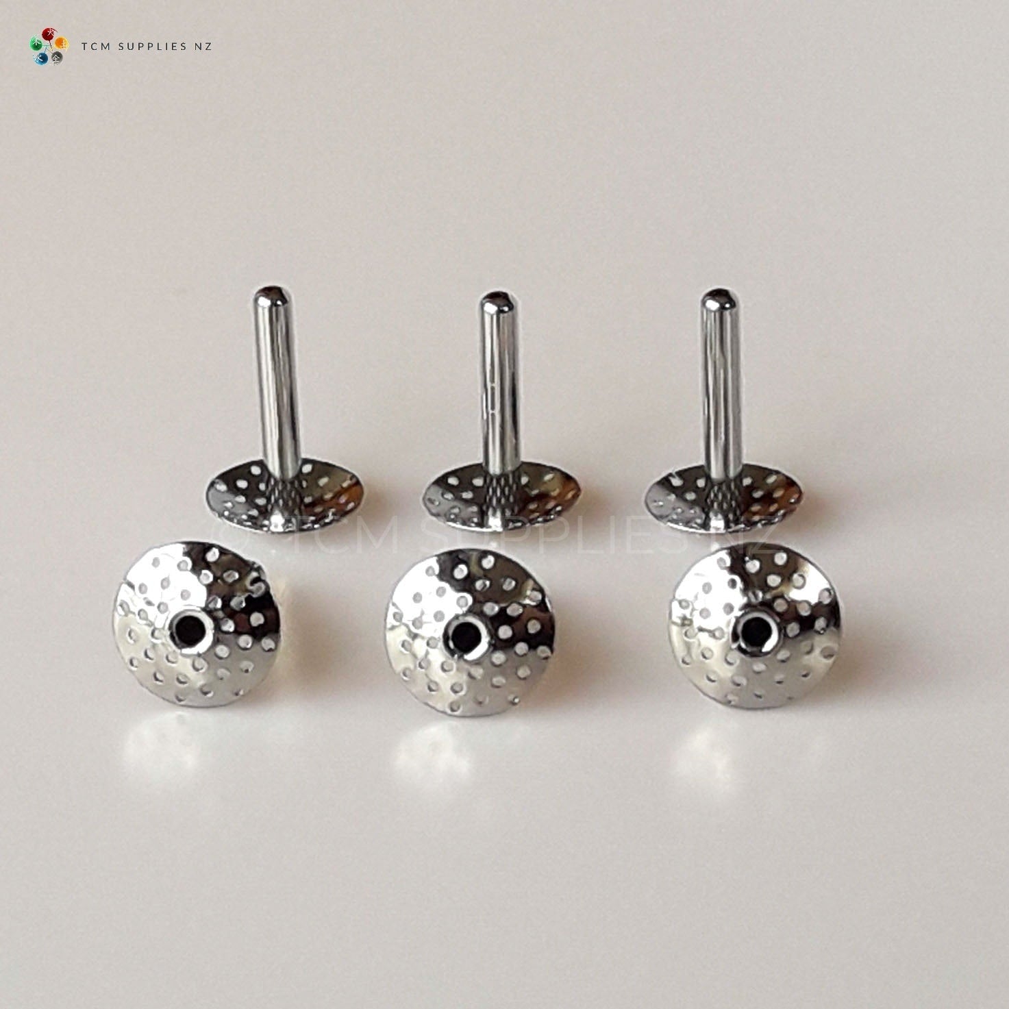 Stainless Steel Moxa Caps (10 Caps)