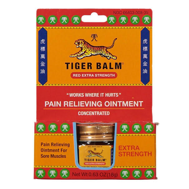 Tiger Balm Extra Strength Red Ointment (18g) box | TCM Supplies NZ
